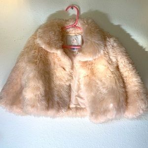 Janie and Jack fury pink coat so 3-4